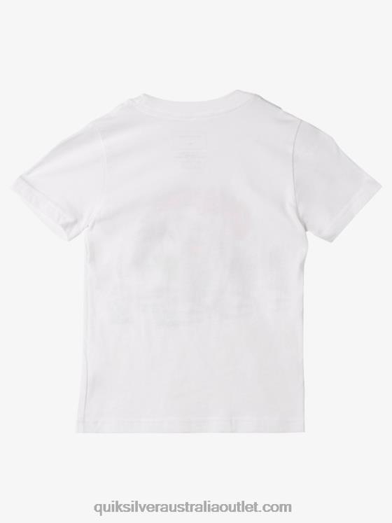 Quiksilver Boys 2-7 Washed Out T-Shirt H2N4B1970 white
