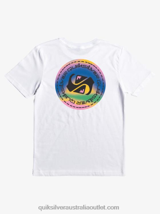 Quiksilver Boys 8-16 Color Flow T-shirt H2N4B2172 white