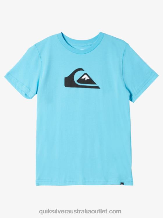 Quiksilver Boys 8-16 Comp Logo T-Shirt H2N4B1962 river blue