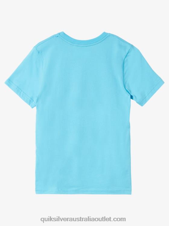 Quiksilver Boys 8-16 Comp Logo T-Shirt H2N4B1962 river blue