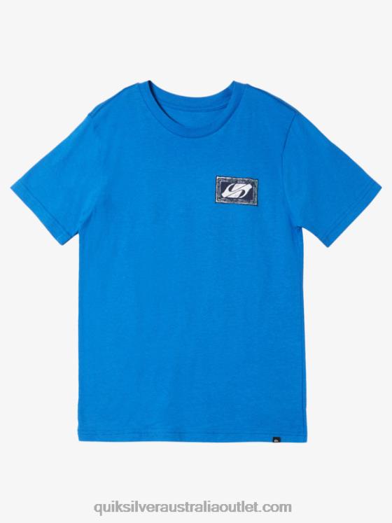 Quiksilver Boys 8-16 Echoed Beat T-Shirt H2N4B1979 turkish sea