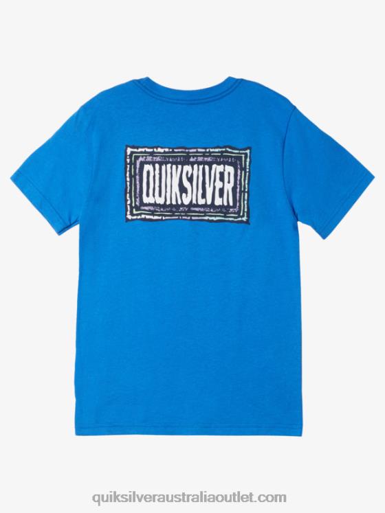 Quiksilver Boys 8-16 Echoed Beat T-Shirt H2N4B1979 turkish sea