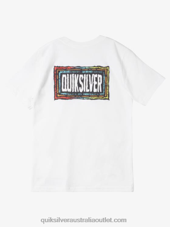 Quiksilver Boys 8-16 Echoed Beat T-Shirt H2N4B1980 white