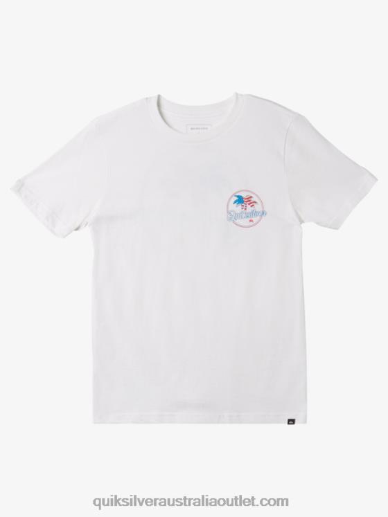 Quiksilver Boys 8-16 Palm Breezy T-Shirt H2N4B1956 white