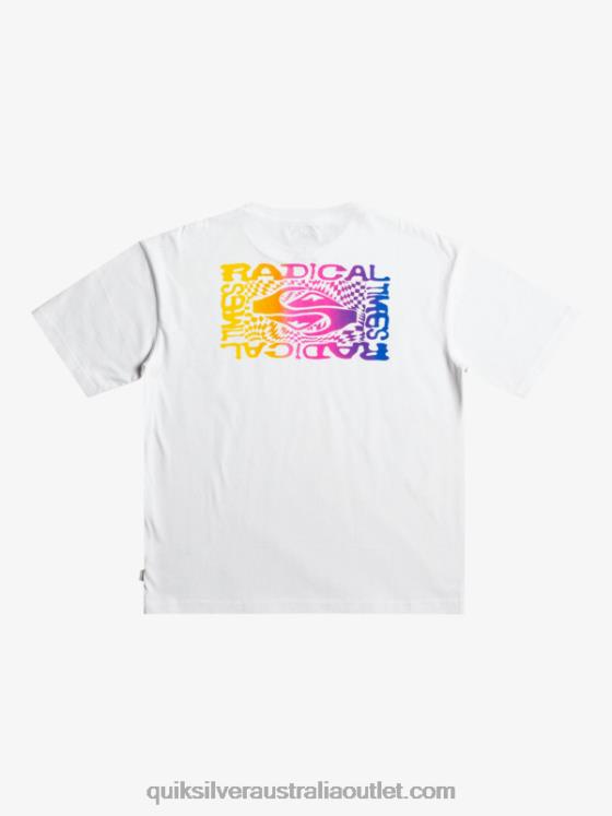 Quiksilver Boys 8-16 Radical Flag T-Shirt H2N4B1967 white