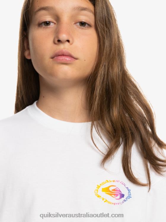 Quiksilver Boys 8-16 Radical Flag T-Shirt H2N4B1967 white