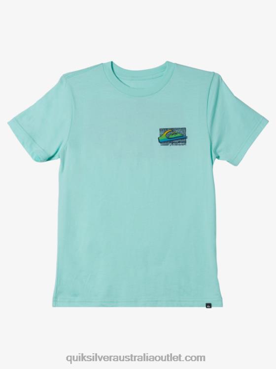 Quiksilver Boys 8-16 Retro Fade T-shirt H2N4B2124 beach glass