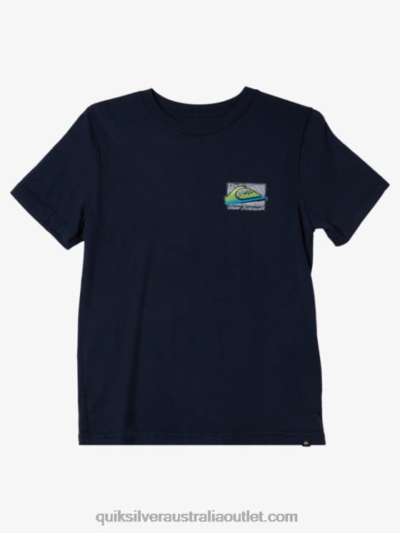 Quiksilver Boys 8-16 Retro Fade T-shirt H2N4B2125 navy blazer