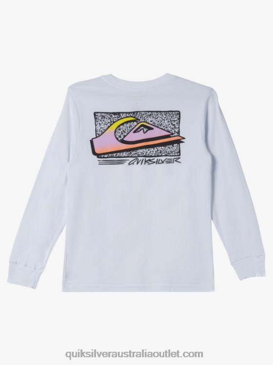 Quiksilver Boys 8-16 Retro Fade T-shirt H2N4B2192 white