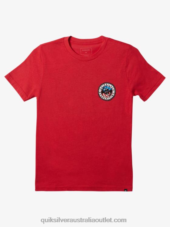 Quiksilver Boys 8-16 Summer Fun T-Shirt H2N4B1942 high risk red