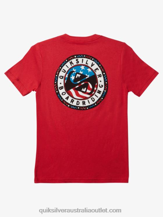Quiksilver Boys 8-16 Summer Fun T-Shirt H2N4B1942 high risk red