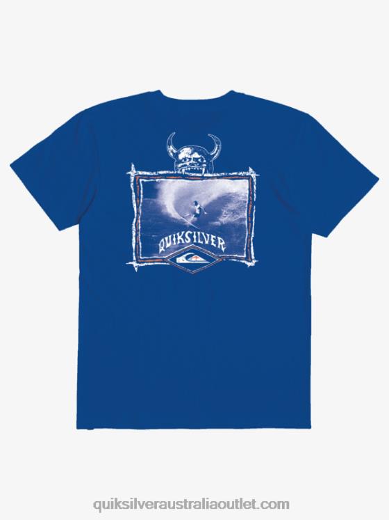 Quiksilver Boys 8-16 Surfer Oftune T-shirt H2N4B2178 snorkel blue