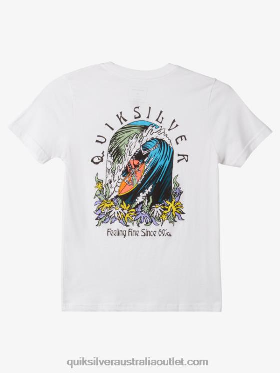 Quiksilver Boys 8-16 The Original Barrel T-shirt H2N4B1939 white