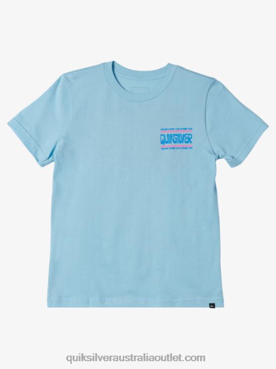 Quiksilver Boys 8-16 Warped Frames T-shirt H2N4B2154 sky blue