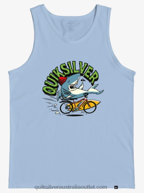 Quiksilver Boys 2-7 At Risk Tank T-shirt H2N4B2265 sky blue