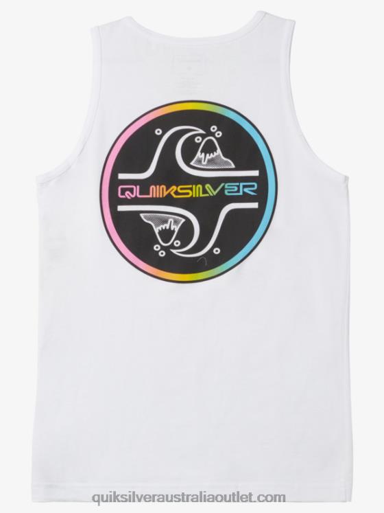 Quiksilver Boys 8-16 Core Bubble Tank T-shirt H2N4B2227 white