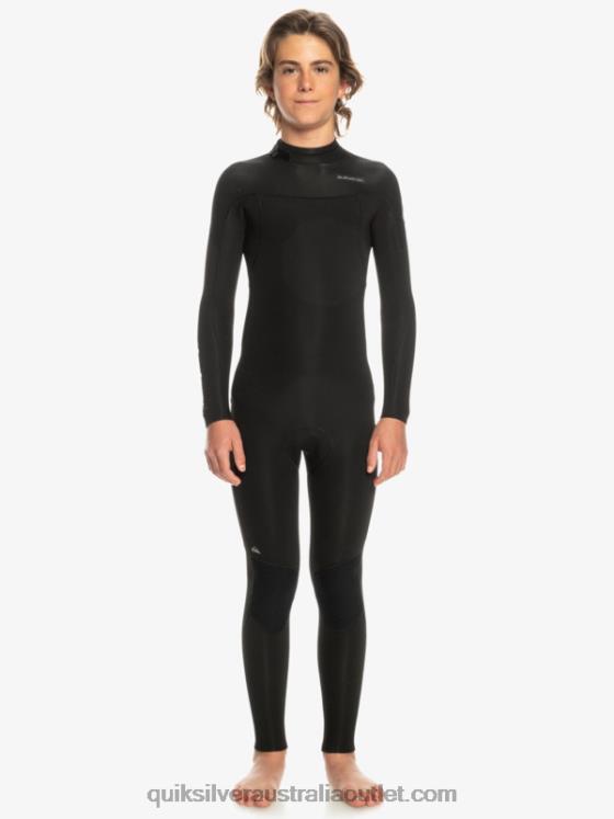 Quiksilver Boys 8-16 3/2mm Everyday Sessions Back Zip Wetsuit H2N4B2224 black