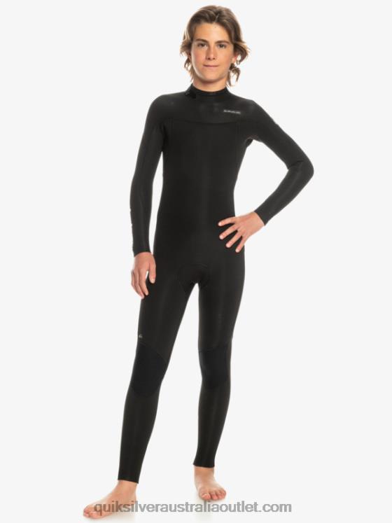 Quiksilver Boys 8-16 3/2mm Everyday Sessions Back Zip Wetsuit H2N4B2224 black