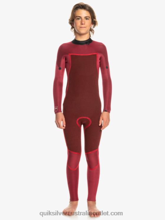 Quiksilver Boys 8-16 3/2mm Everyday Sessions Back Zip Wetsuit H2N4B2224 black