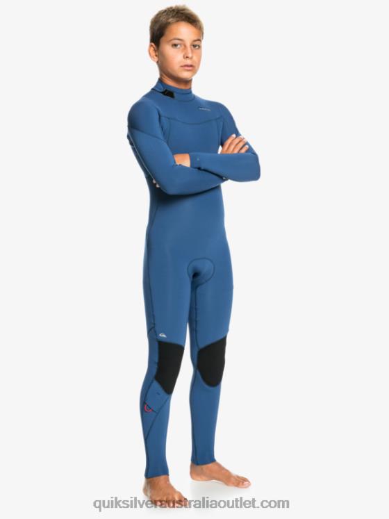 Quiksilver Boys 8-16 3/2mm Sessions L/SL Fullsuit H2N4B2195 insignia blue