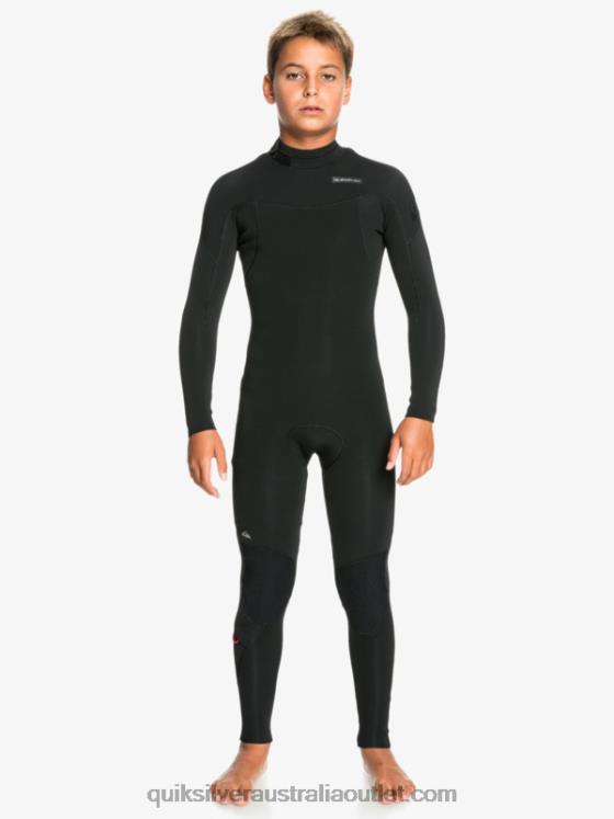 Quiksilver Boys 8-16 4/3mm Sessions L/SL Fullsuit H2N4B2188 black