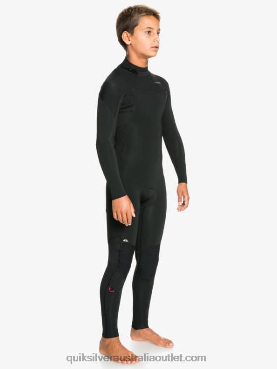 Quiksilver Boys 8-16 4/3mm Sessions L/SL Fullsuit H2N4B2188 black
