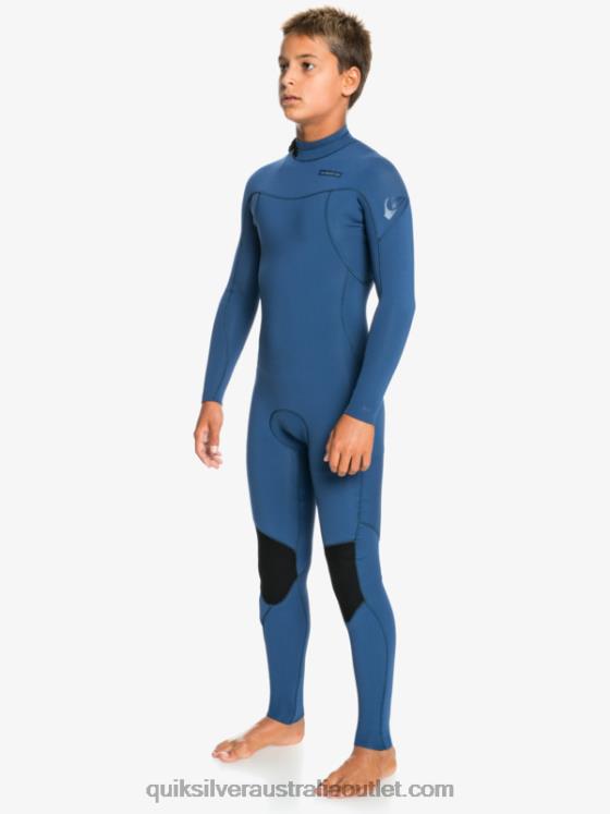 Quiksilver Boys 8-16 4/3mm Sessions L/SL Fullsuit H2N4B2189 insignia blue