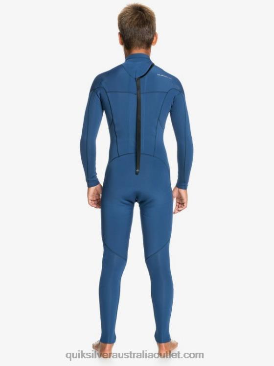 Quiksilver Boys 8-16 4/3mm Sessions L/SL Fullsuit H2N4B2189 insignia blue