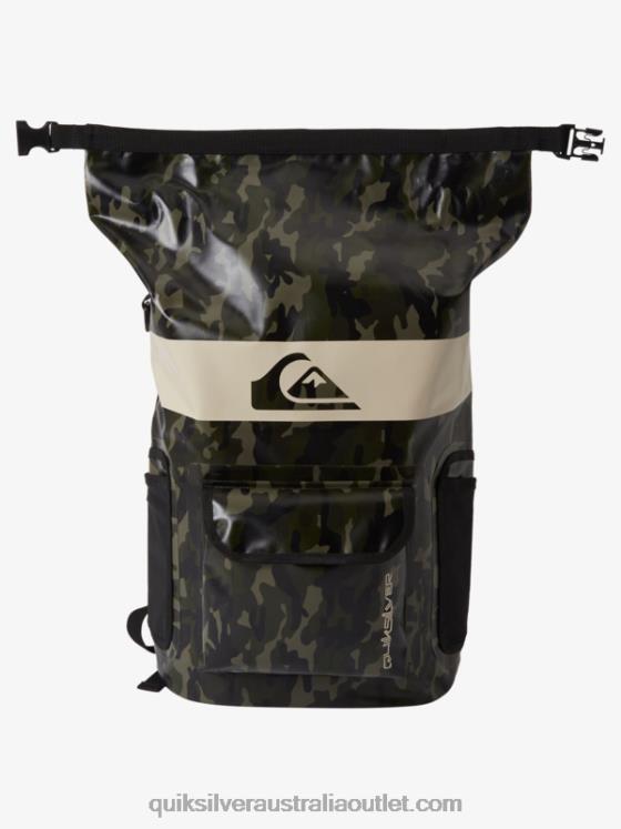 Quiksilver Men Sea Stash 20L Medium Surf Backpack H2N4B861 black camoflage
