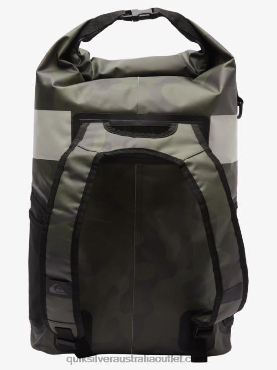 Quiksilver Men Sea Stash 20L Medium Surf Backpack H2N4B861 black camoflage