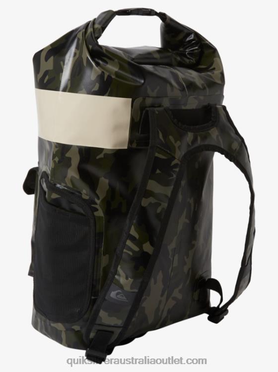 Quiksilver Men Sea Stash 20L Medium Surf Backpack H2N4B861 black camoflage