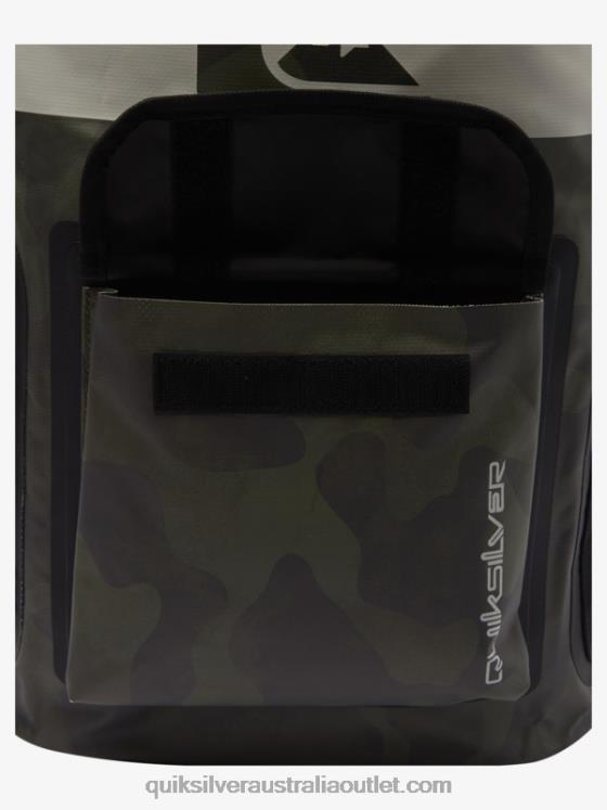 Quiksilver Men Sea Stash 20L Medium Surf Backpack H2N4B861 black camoflage