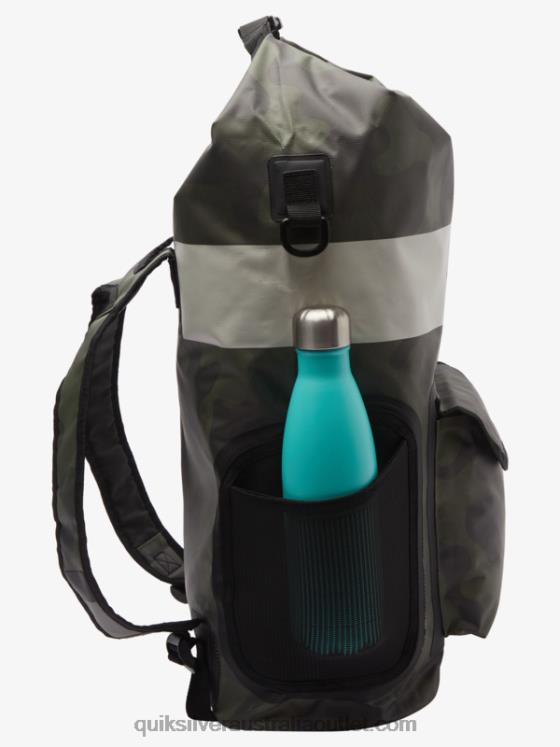 Quiksilver Men Sea Stash 20L Medium Surf Backpack H2N4B861 black camoflage