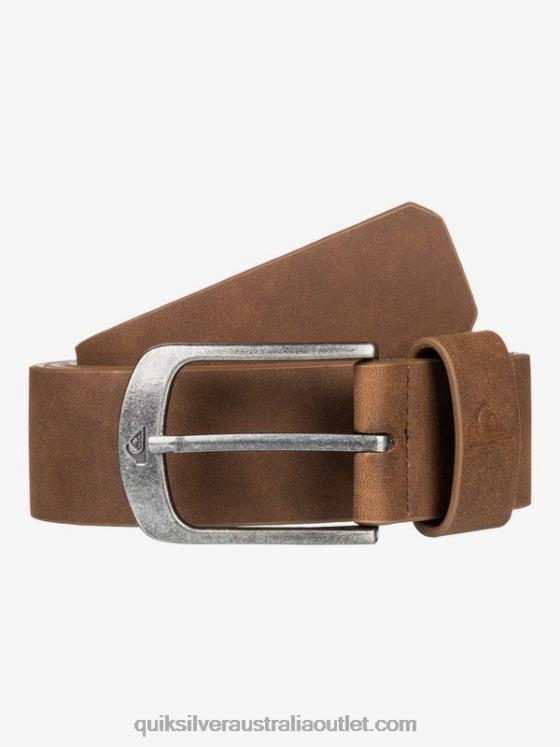 Quiksilver Men Main Street Faux Leather Belt H2N4B1096 chocolate