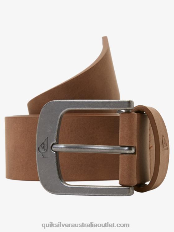 Quiksilver Men Main Street Faux Leather Belt H2N4B1096 chocolate