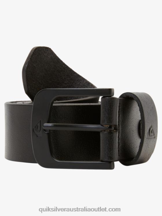 Quiksilver Men The Everydaily Leather Belt H2N4B1053 black