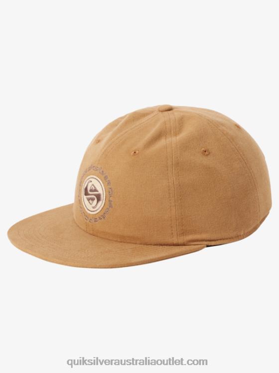 Quiksilver Men Arvo Kickback Canvas Strapback Hat H2N4B1688 buckthorn brown