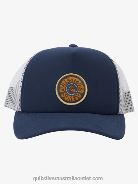 Quiksilver Men Breeze Blocked Snapback Hat H2N4B1723 navy blazer