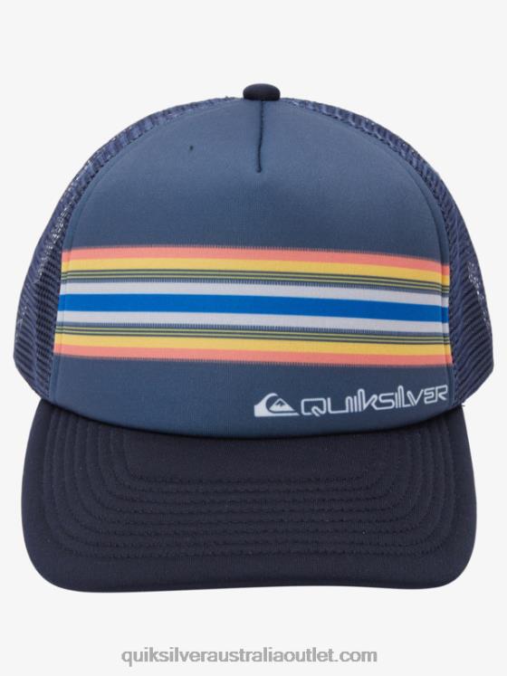 Quiksilver Men Buzzard Coop Trucker Hat H2N4B1050 navy blazer