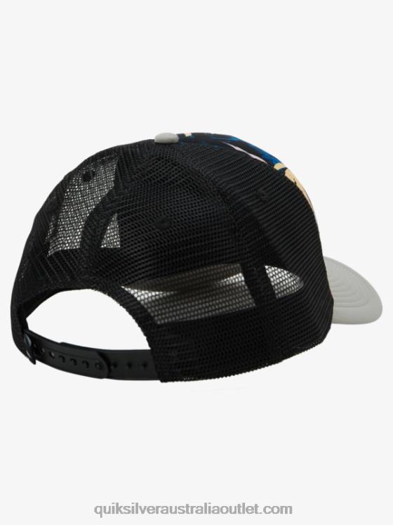 Quiksilver Men Buzzard Coop Trucker Hat H2N4B1051 black rippedup