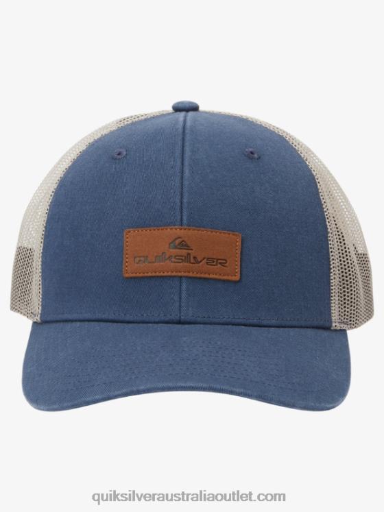 Quiksilver Men Down The Hatch Trucker Hat H2N4B661 midnight navy