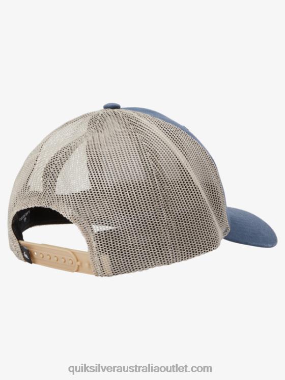 Quiksilver Men Down The Hatch Trucker Hat H2N4B661 midnight navy