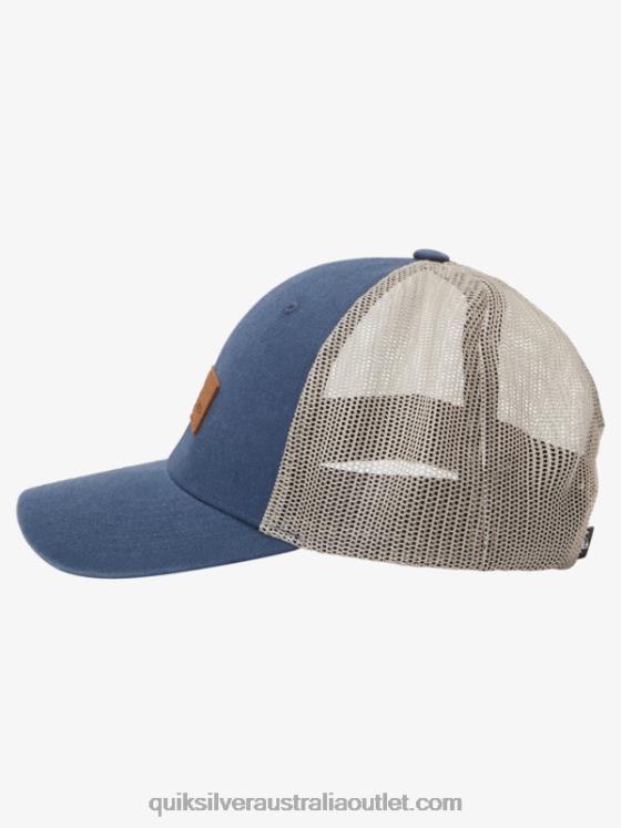 Quiksilver Men Down The Hatch Trucker Hat H2N4B661 midnight navy