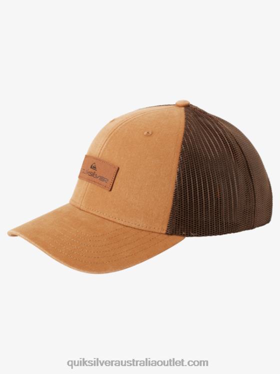 Quiksilver Men Down The Hatch Trucker Hat H2N4B664 buckthorn brown