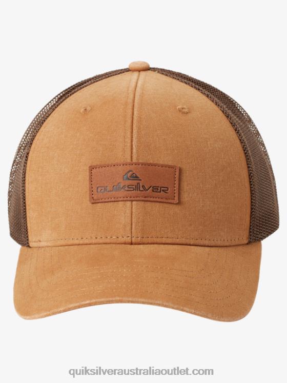 Quiksilver Men Down The Hatch Trucker Hat H2N4B664 buckthorn brown
