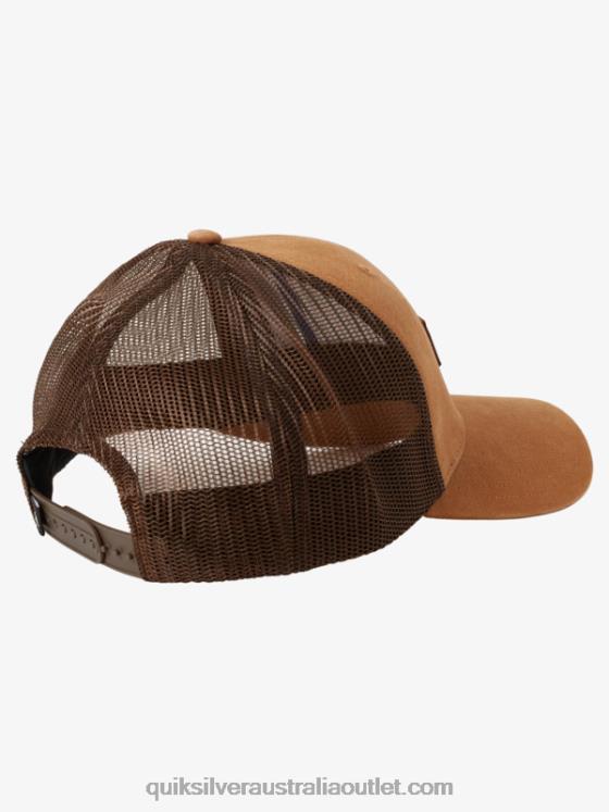 Quiksilver Men Down The Hatch Trucker Hat H2N4B664 buckthorn brown