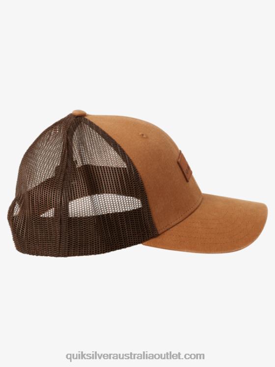 Quiksilver Men Down The Hatch Trucker Hat H2N4B664 buckthorn brown