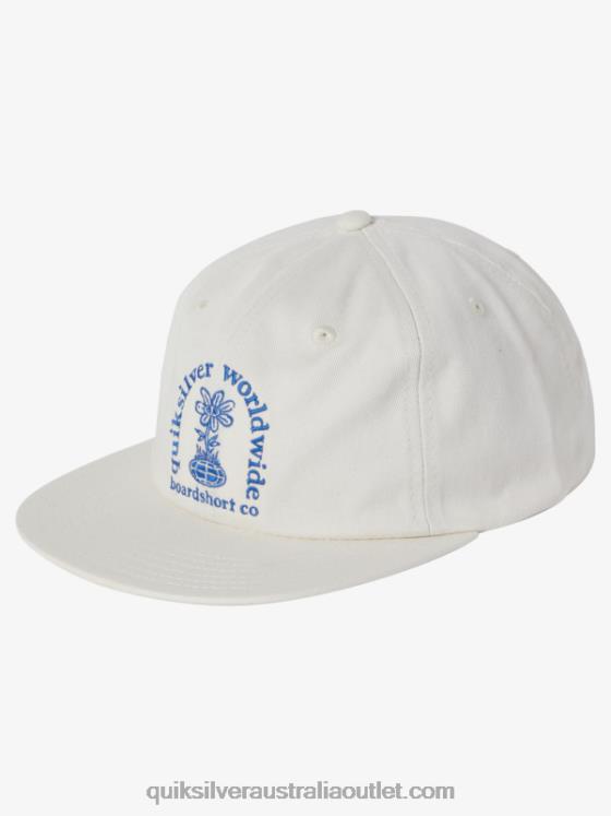 Quiksilver Men Fortune Snapback Hat H2N4B549 white