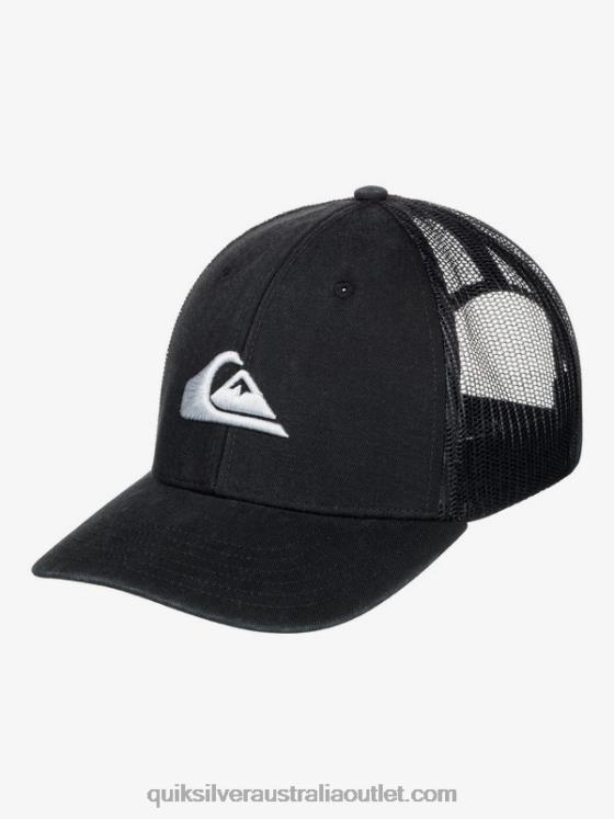 Quiksilver Men Grounder Trucker Hat H2N4B599 black