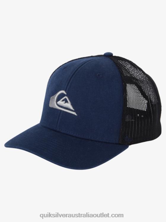 Quiksilver Men Grounder Trucker Hat H2N4B601 midnight navy